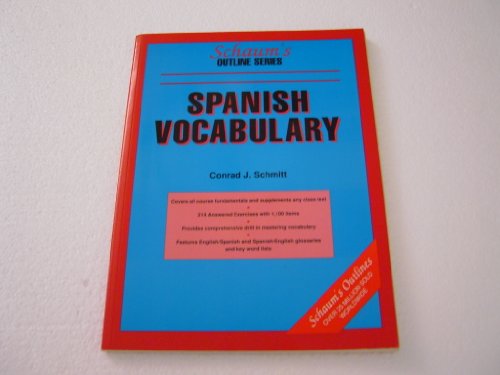 9780070554276: Schaum's Outline of Spanish Vocabulary (Schaum's Outline S.)