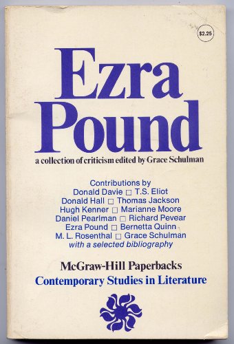 9780070556348: Ezra Pound (Contemporary studies in literature)