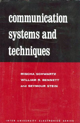 Beispielbild fr Communication Systems and Techniques. Inter-University Electronics Series, Vol. 4 zum Verkauf von Zubal-Books, Since 1961