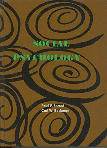 Imagen de archivo de Social Psychology a la venta por Irish Booksellers