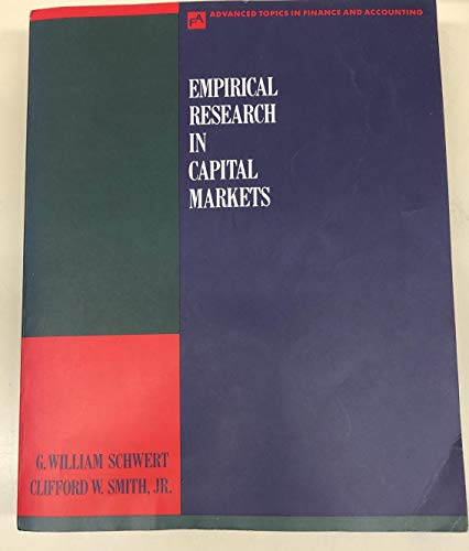 9780070560796: Empirical Research in Capital Markets (McGraw-Hill Series in Advanced Topics in Finance and Accounting)