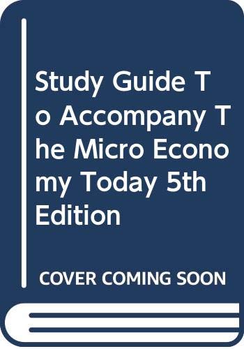 Stock image for Study Guide To Accompany The Micro Economy Today 5th Edition for sale by HPB-Red