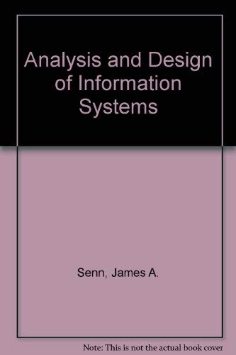 Imagen de archivo de Analysis and design of information systems a la venta por HPB-Red