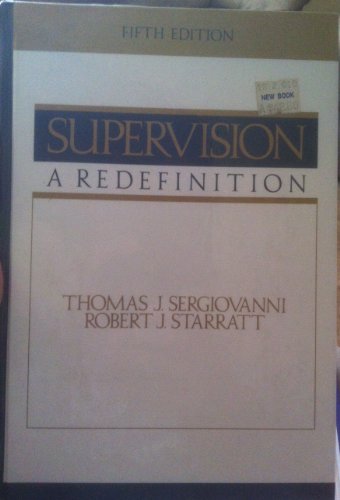 Beispielbild fr Supervision : A Redefinition zum Verkauf von Better World Books