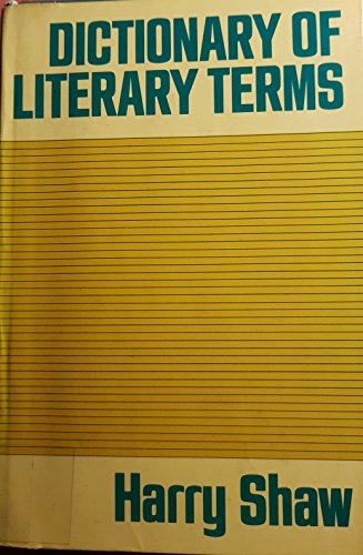 Beispielbild fr Dictionary of Literary Terms zum Verkauf von Better World Books