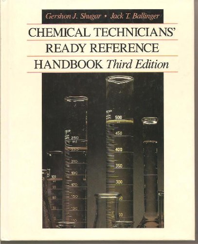 9780070571839: Chemical Technician's Ready Reference Handbook