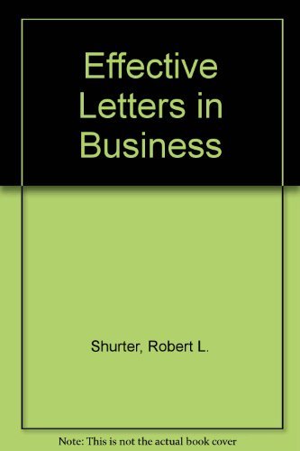 Stock image for Effective Letters in Business for sale by SecondSale