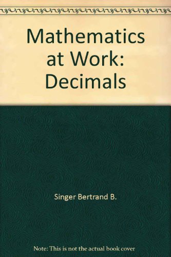 9780070574892: Mathematics at work, decimals