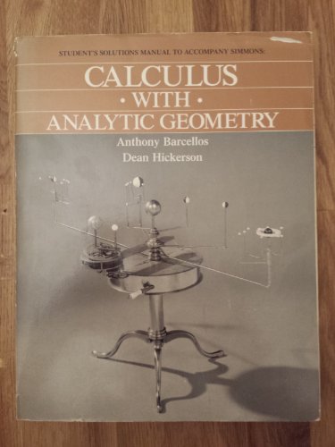 Calculus With Analytic Geometry (9780070575295) by Barcellos