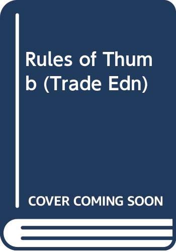 Beispielbild fr Rules Of Thumb: A Guide for Writers zum Verkauf von Anderson Book