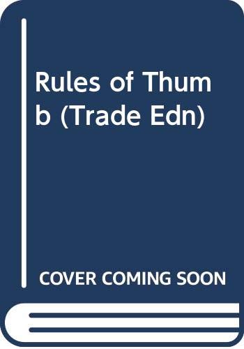 Imagen de archivo de Rules Of Thumb: A Guide for Writers a la venta por Anderson Book