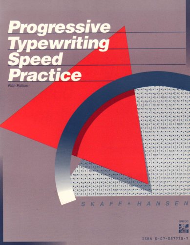 9780070577756: Progressive Typewriting Speed Practice