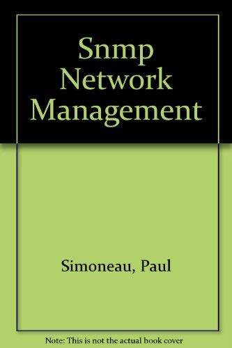 9780070578111: Snmp Network Management