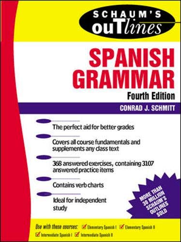 Beispielbild fr Schaum's Outline of Spanish Grammar (4th edition) zum Verkauf von Wonder Book