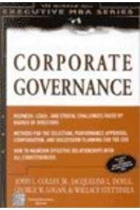 9780070582576: Corporate Governance :; The McGraw-Hill Executive MBA Series [HC,2003]