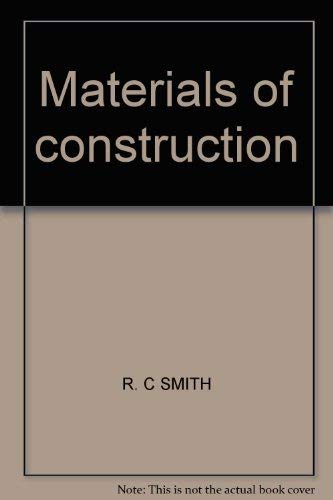 Beispielbild fr Materials of Construction zum Verkauf von Better World Books