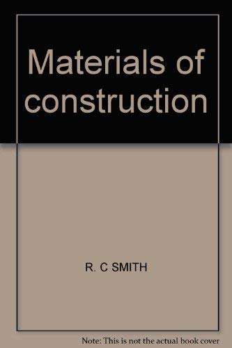 Stock image for Materials of Construction for sale by Better World Books