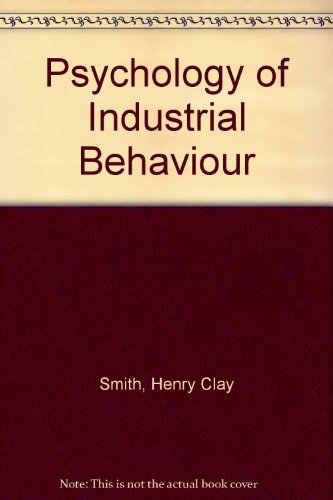 Imagen de archivo de Psychology of Industrial Behavior a la venta por Once Upon A Time Books