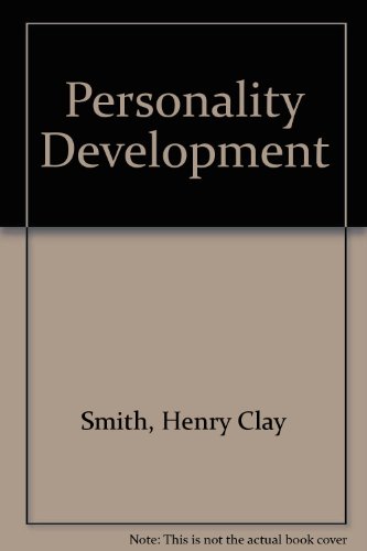 Imagen de archivo de Personality Development a la venta por POQUETTE'S BOOKS