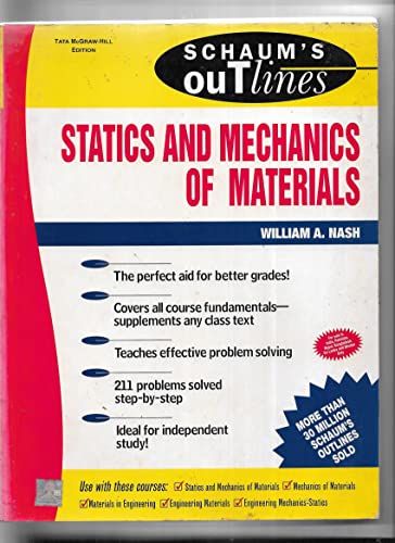 9780070589346: Schaum's Outline Of Statics and Mechanics of Materials