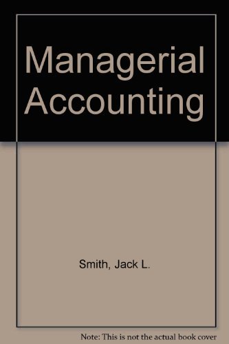 Beispielbild fr Managerial Accounting zum Verkauf von Better World Books