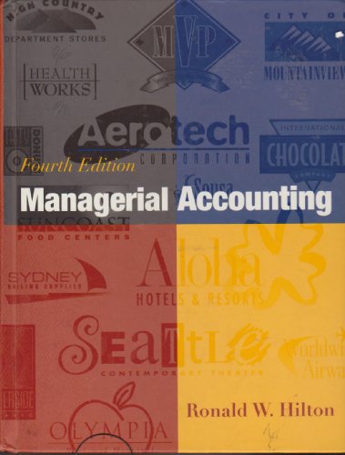 Beispielbild fr Managerial Accounting zum Verkauf von Wonder Book