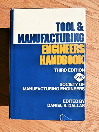 Stock image for Tool & Manufacturing Engineers Handbook 3ed for sale by HPB-Red