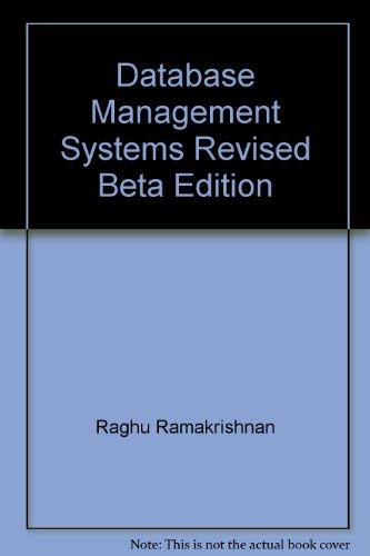 9780070599857: Database Management Systems Ed by Raghu Rama-Krishnan