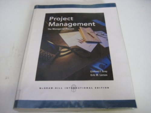 Stock image for Project Management: The Managerial Process (Special Indian Edition) for sale by medimops