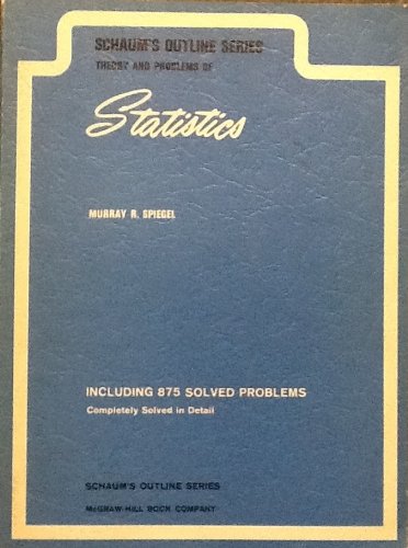 Stock image for Schaum's Outline of Theory and Problems of Statistics for sale by George Cross Books