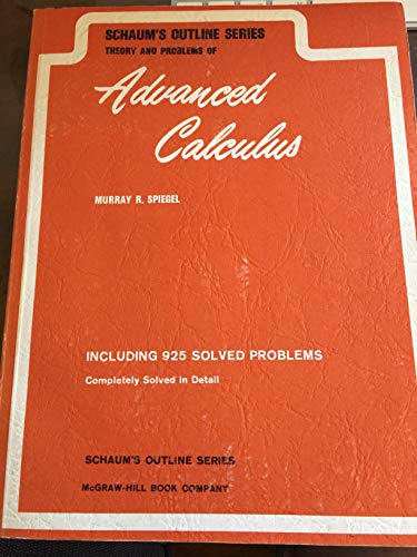 9780070602298: Schaum's outline of theory and problems of advanced calculus