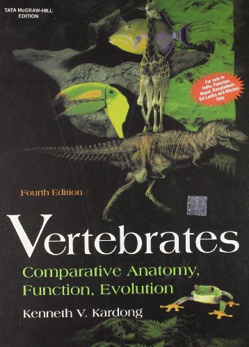 Stock image for Vertebrates: Comparative Anatomy, Function, Evolution 4th Edition for sale by Hawking Books