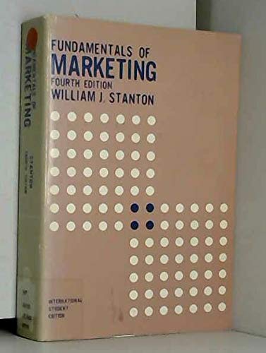 Imagen de archivo de Fundamentals of Marketing a la venta por Better World Books