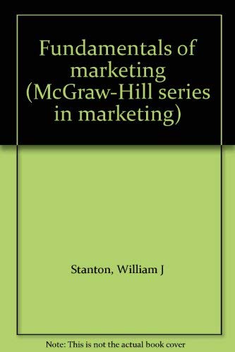 9780070608917: Fundamentals of Marketing