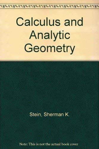 9780070610064: Calculus and Analytic Geometry