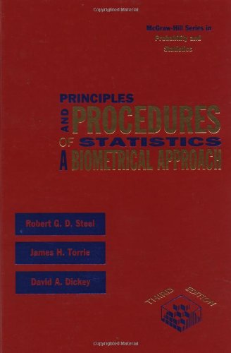 Imagen de archivo de Principles and Procedures of Statistics: A Biometrical Approach, 3rd Ed. a la venta por Reader's Corner, Inc.
