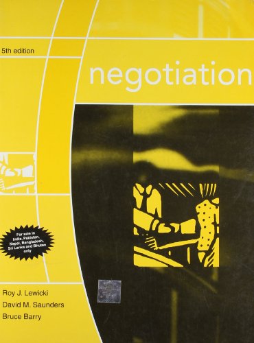 Imagen de archivo de Negotiation a la venta por Majestic Books
