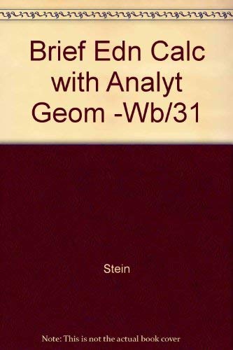 9780070611627: Brief Edn Calc with Analyt Geom -Wb/31