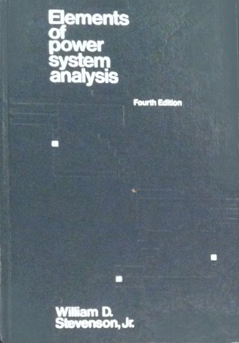 Stock image for Elements of Power System Analysis (MCGRAW HILL SERIES IN ELECTRICAL AND COMPUTER ENGINEERING) for sale by HPB-Red