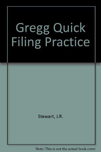 Gregg Quick Filing Practice (9780070614369) by Stewart, Jeffrey R.; Kahn, Gilbert