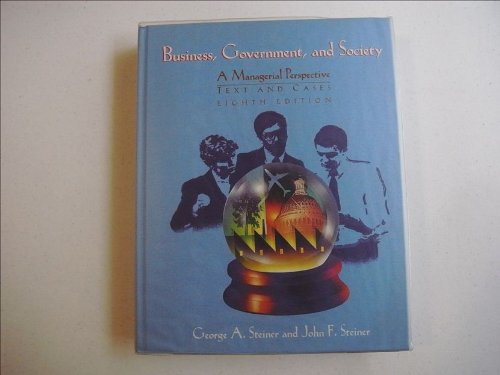 Stock image for Business, Government, and Society: A Managerial Perspective : Text and Cases (Mcgraw-Hill Series in Management) for sale by Goodwill Books