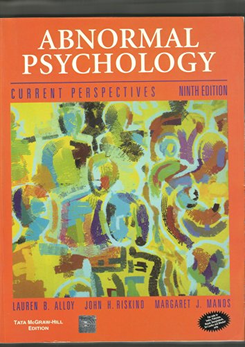 Beispielbild fr Abnormal psychology current perspectives 9th edition zum Verkauf von Wonder Book