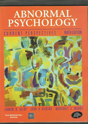 Stock image for Abnormal psychology current perspectives 9th edition for sale by Wonder Book