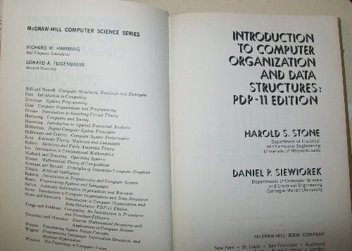 Imagen de archivo de Introduction to Computer Organization and Data Structures, Pdp-11 a la venta por Hawking Books