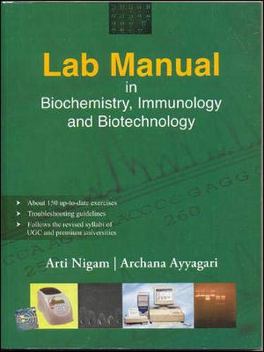 9780070617674: Lab Manual in Biochemistry, Immunology and Biotechnology