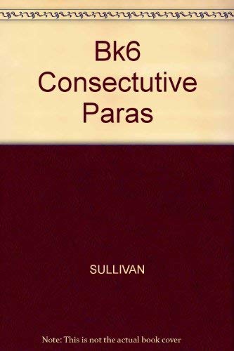 Bk6 Consectutive Paras (9780070618060) by Sullivan