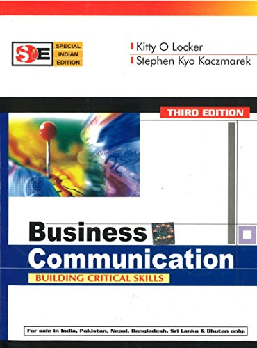 Stock image for Business Communication Building Critical Skills 3Ed (Sie) (Pb 2018) for sale by Kanic Books