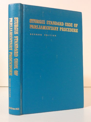 Imagen de archivo de Sturgis Standard Code of Parliamentary Procedure, Second Edition a la venta por SecondSale