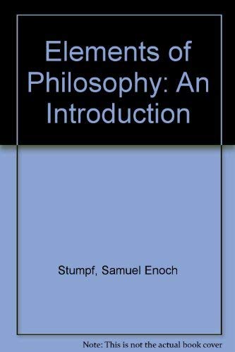 9780070623095: Elements of Philosophy: An Introduction
