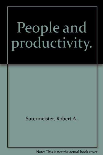 Beispielbild fr People and productivity. zum Verkauf von Better World Books
